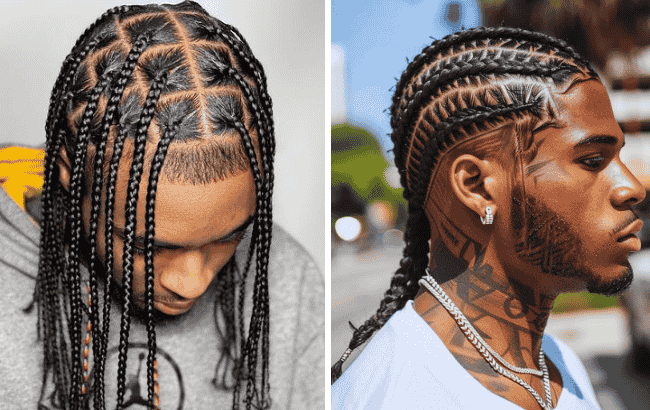 Braids for Men with Medium Hair