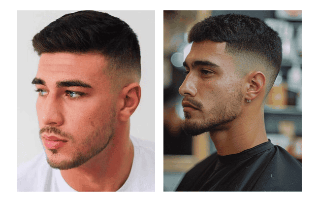 Crew Cut with Mid Taper Fade