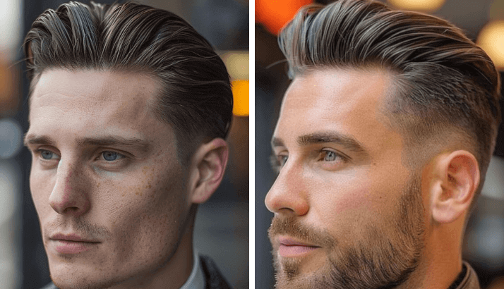 The Classic Slick Back for Medium Length Hair for Men