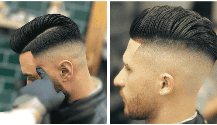 Comb Over with Razor Fade