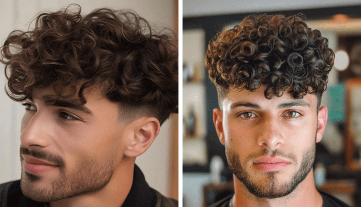 The Curly Medium Cut for Medium Length Hair for Men