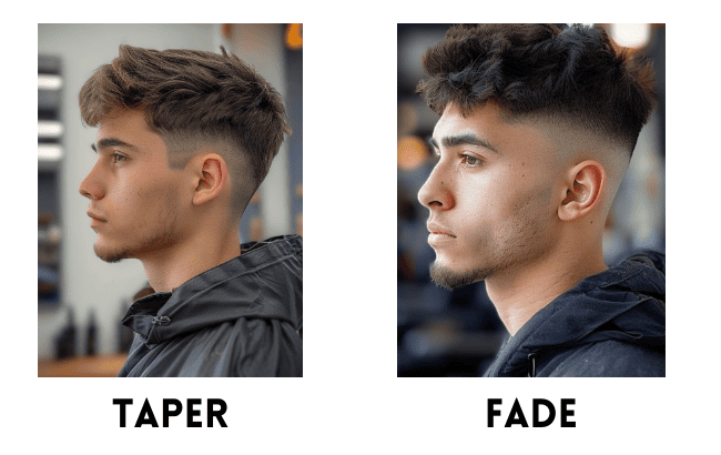 Difference between taper and fade 