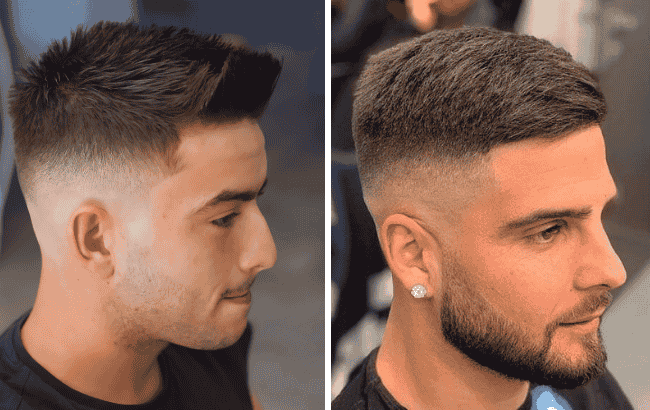 Haircuts with a Mid To High Fade