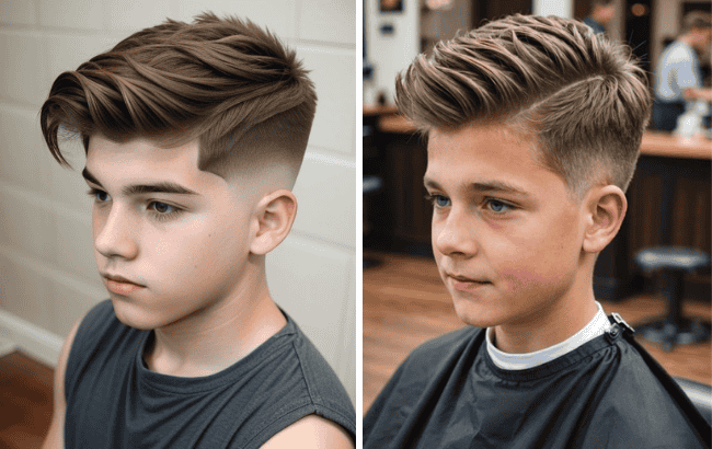 hairstyles for medium length hair school boys