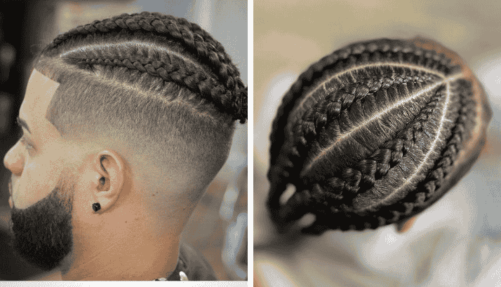 High Fade With Braids