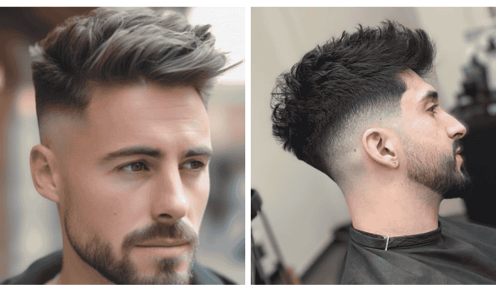 High Fade With Quiff