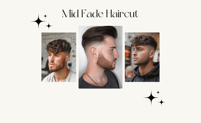 Mid Fade Haircut For Men