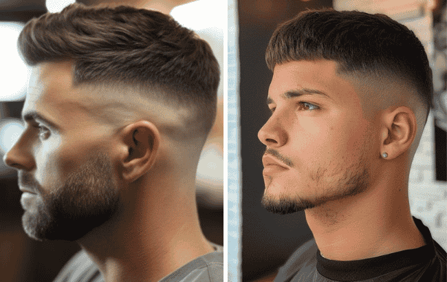 Mid Fade Haircut Short on Top