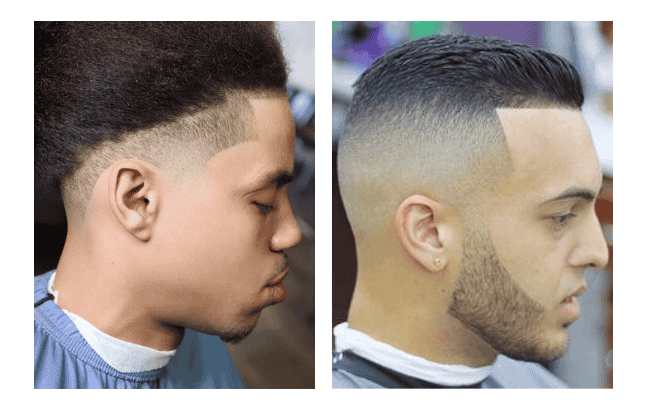 Mid Taper Fade Edge Up