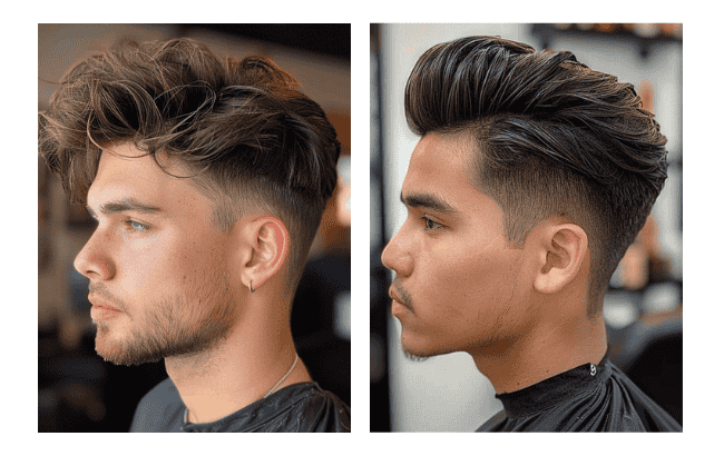 Mid Taper Fade Long Hair