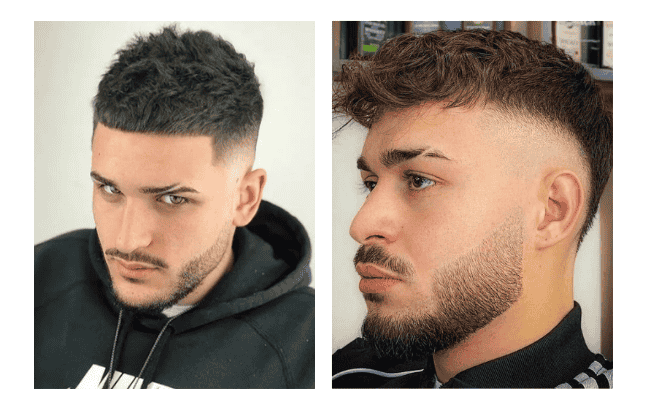 Mid Taper Fade with Eyebrow Slit