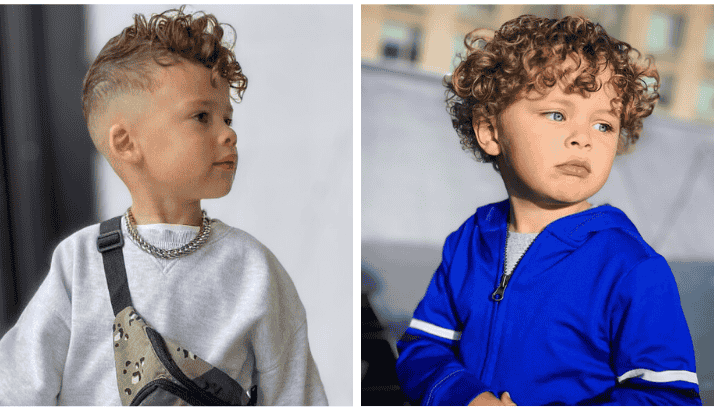 Mixed Toddler Boy Curly Haircuts