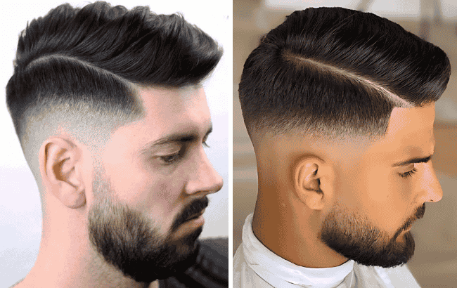 Side Part and Mid Fade Haircut