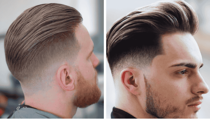 Slick Comb Over + Low Bald Fade