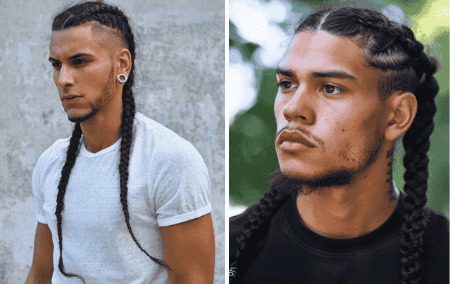 Two Simple Braids for Men or Pigtail Braids 