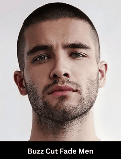 buzz cut fade men