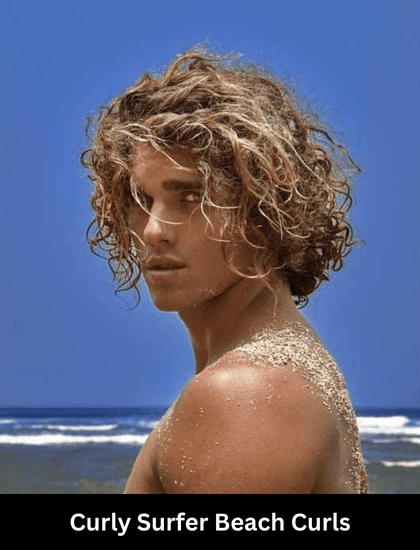 curly surfer beach curls