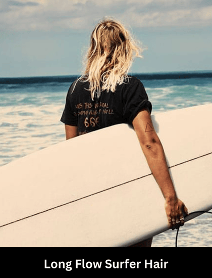 long flow surfer hair