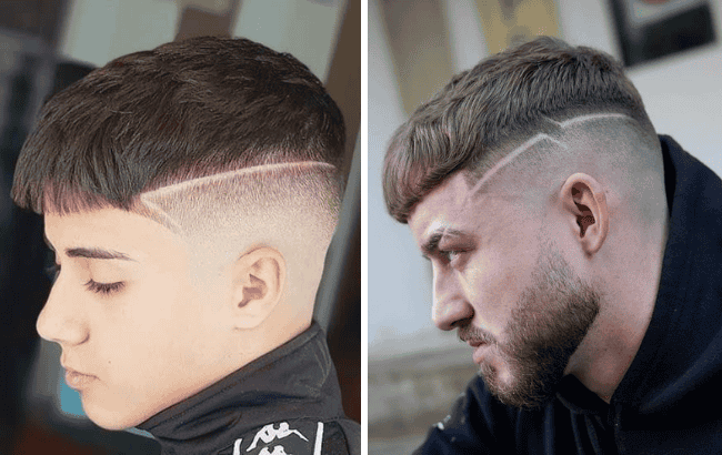 sharp razor cut design