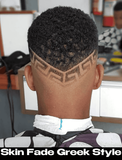 skin fade greek style design