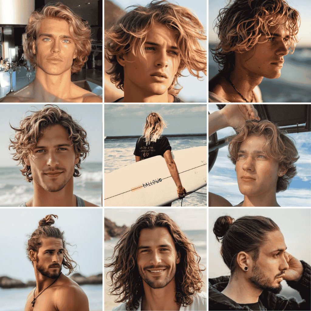 surfer hairstyles for men gallery