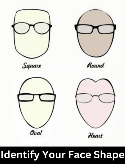 identify your face shape square, round, oval, heart